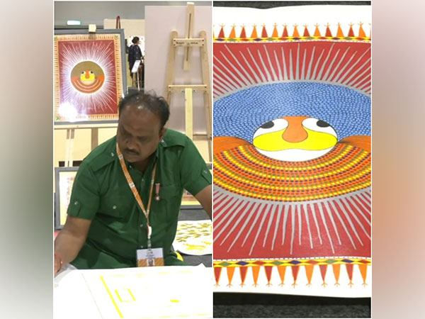 Pareshbhai Jayantibhai Rathwa, Pithora painting (Image source/ANI)