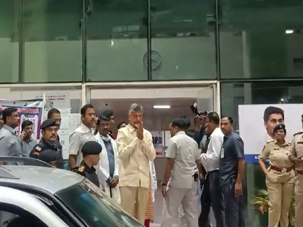 TDP chief Chandrababu Naidu brought for medical. (Photo/ANI)