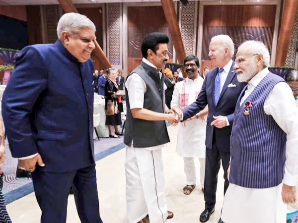 Tamil Nadu CM Stalin posts picture of him with Joe Biden at G20 dinner (Photo:X/@mkstalin)