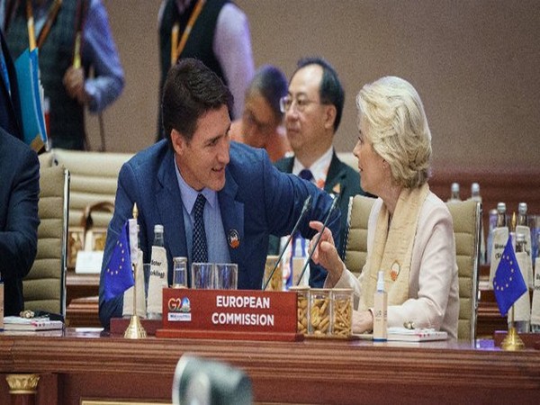 Canadian Prime Minister Justin Trudeau, European Commission President Ursula von der Leyen