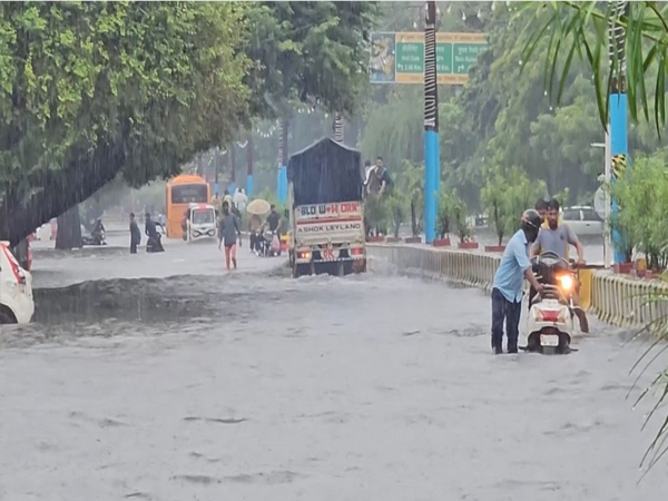 Water logging in Mathura (Photo/ANI)