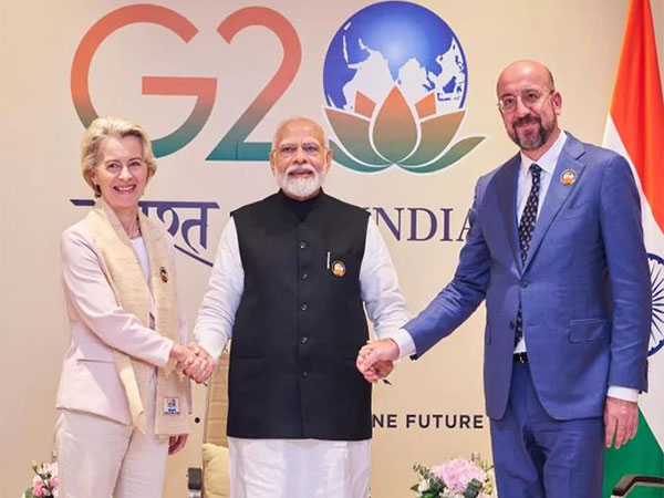 European Commission President Ursula von der Leyen, Prime Minister Narendra Modi and European Council President Charles Michel (Photo Credits: X/@vonderleyen)