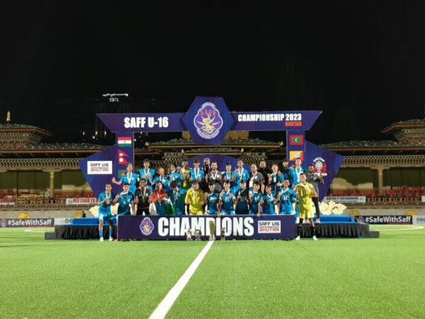 India’s U-16 football team wins SAFF U-16 Championship (Image: AIFF) 