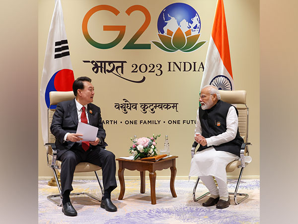 Prime Minister Narendra Modi with South Korean President Yoon Suk Yeol (Credit: PMO)