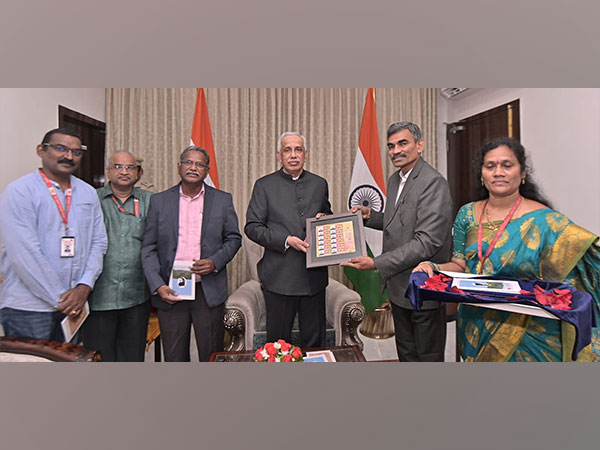 Andhra Governor releases special postal covers on Alluri Sitarama Raju . (Photo/ANI)