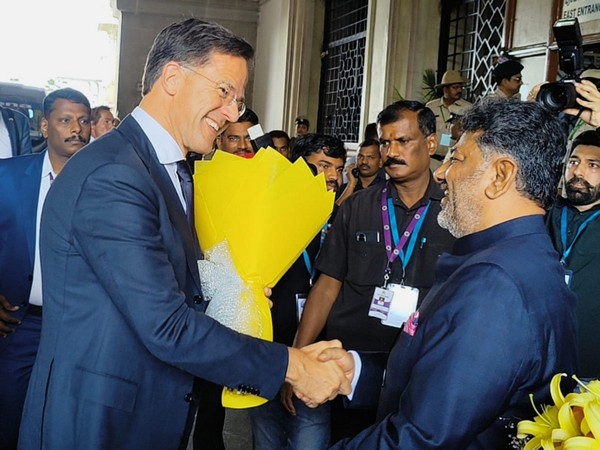 Netherlands PM Mark Rutte,  Karnataka Deputy CM DK Shivakumar (Photo/ANI)