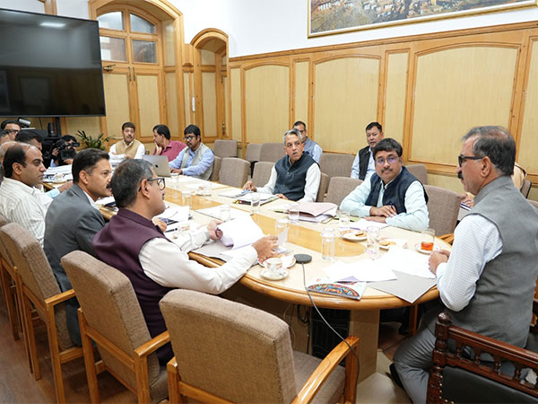 Himachal Pradesh CM Sukhu during the meeting. (Photo/ANI)
