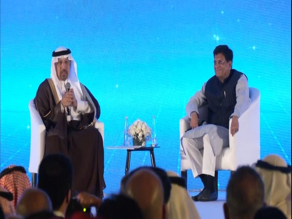 Minister of Investment of the Kingdom of Saudi Arabia Khalid Al Falih and Union Minister for Commerce and Industry Piyush Goel (Photo/ANI)