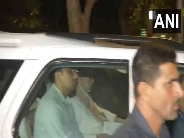 Amit Shah leaves JP Nadda's residence after Madhya Pradesh Core Group Meeting. (Photo/ANI)