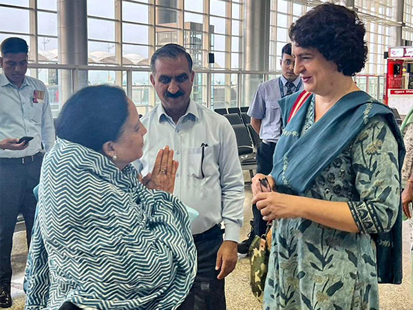 Congress leader Priyanka Gandhi Vadra reaches Chandigarh Airport (Photo/Priyanka Gandhi office)