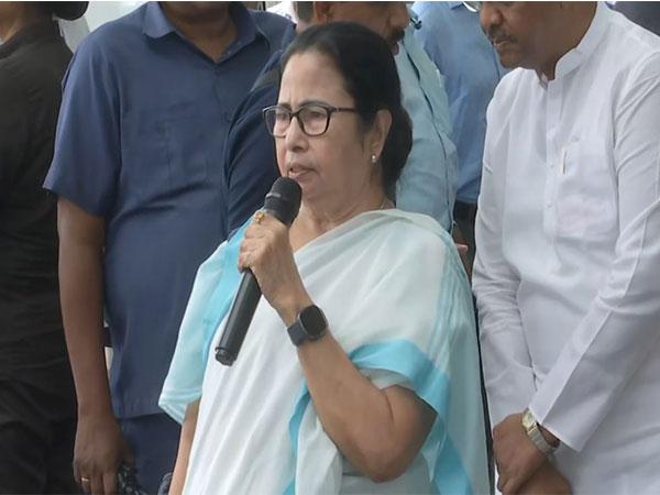 West Bengal Chief Minister Mamata Banerjee before leaving for Spain. (Photo/ANI)