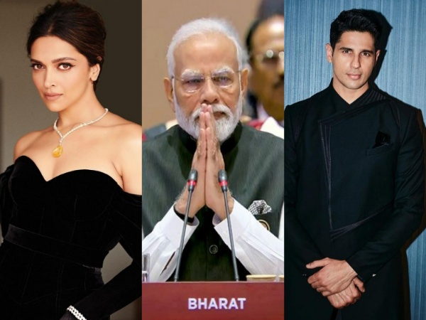 PM Modi (ANI/Photos), Deepika Padukone, Sidharth Malhotra (Image source: Instagram)