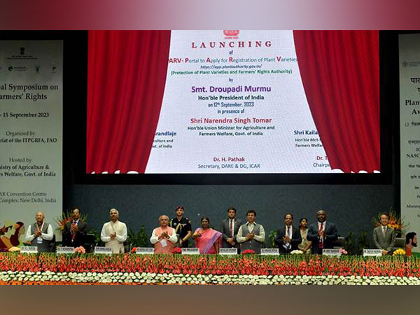President of India Droupadi Murmu at the inauguration of Global Symposium on Farmers' Rights (Photo- Ministry of Agriculture and Farmers Welfare)