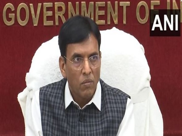 Union Health Minister Mansukh Mandaviya at a press conference (Photo/ANI)