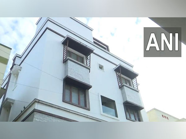 Property linked to former AIADMK MLA Sathyanarayanan in Chennai. (Photo/ANI)