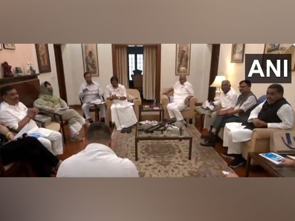 INDIA bloc Coordination Committee meeting underway at NCP chief Sharad Pawar's residence in Delhi (Photo/ANI)