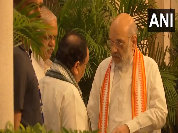 Union Home Minister Amit Shah, BJP chief JP Nadda in Delhi. (Photo/ANI)