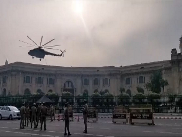 A visual from the mock drill in Lucknow. (Photo/ANI)