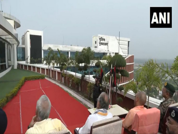 Uttar Pradesh Chief Minister Yogi Adityanath witnesses mock drill in Lucknow (Photo/ANI)
