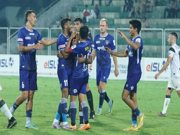 Chennaiyin FC players celebrating. (Photo- AIFF Media)
