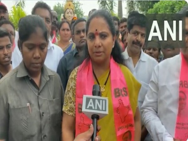 Bharat Rashtra Samithi (BRS) MLC K Kavitha (Photo/ANI)