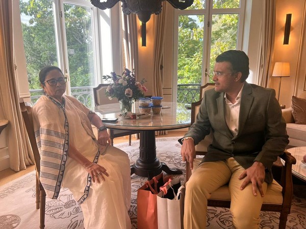 Sourav Ganguly with West Bengal CM Mamata Banerjee in Spain’s Madrid (Photo/Trinamool Congress)