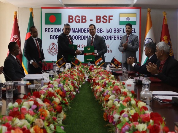 BSF-BGB Border Coordination Conference concludes in Chattogram, Bangladesh (Photo Credits: FrontierHeadquarters, Border Security Force, Salbagan Tripura)  