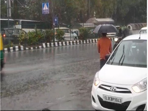 Several parts of Delhi received rainfall on Friday morning (Photo/ANI)