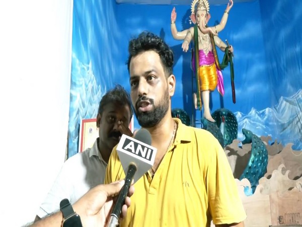 President of the Elphinstone Ganesha festival organising committee. (Photo/ANI)
