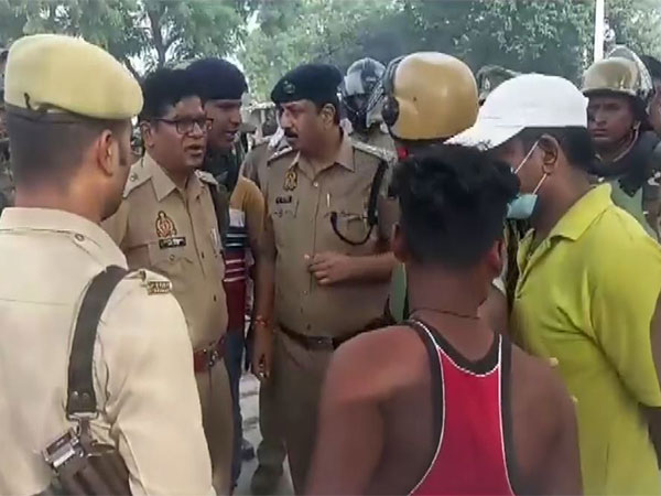 Following the incident, a contingent of police was deployed to maintain law and order in the area (Photo/ANI)