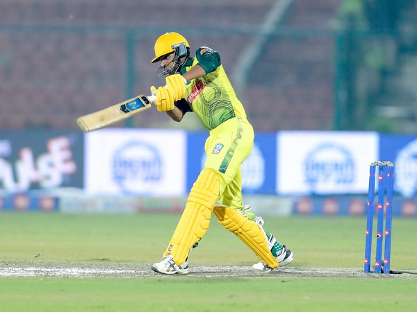 Noida Super Kings' Bhuvneshwar Kumar in action against Kashi Rudras during UPT20 (Image: UPT20/UPCA)