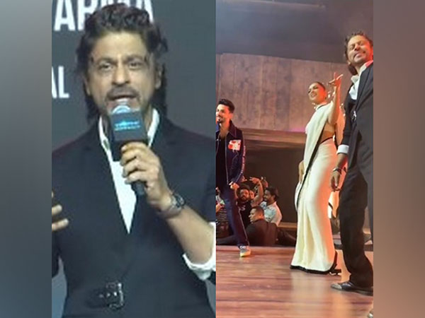 Shah Rukh Khan (Image source/ANI), SRK, Deepika Padukone (Image source: Twitter)