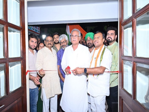 Chief Minister Bhupesh Baghel inaugurates 'war room' of party unit (Source/X)