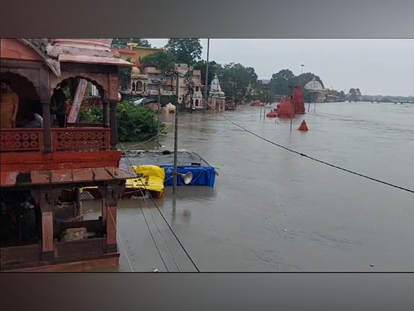 Overflowing Shipra River in Ujjain (Photo/ANI)