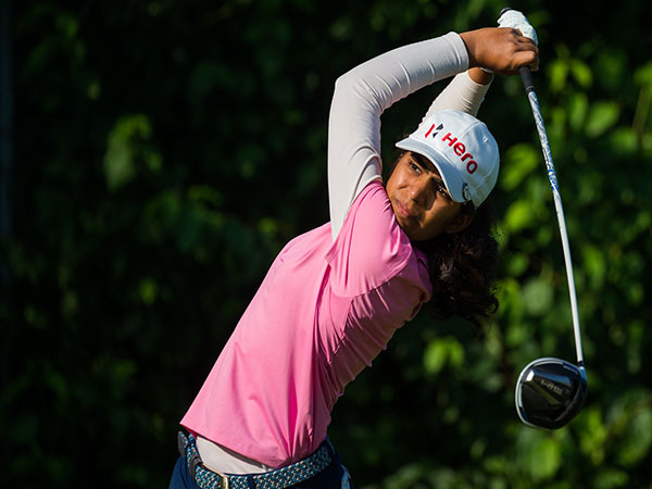 Diksha Dagar in action during Swiss Ladies Open (Image: LET)