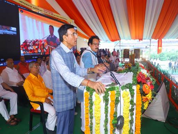 Union Health Minister Mansukh Mandaviya at GIC Ground, Agra (Photo credit/PIB)