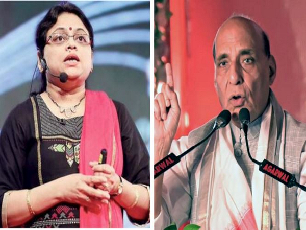Ritu Karidhal Srivastava (Photo Credit:mygovindia/X) and Defence Minister Rajnath Singh (File Photo/ANI)