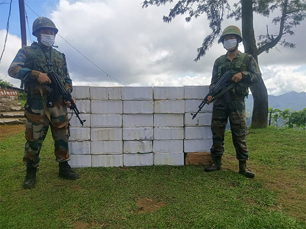 Assam Rifles recovers foreign-origin beer worth Rs 1,08,000 in Mizoram (Photo/ANI)