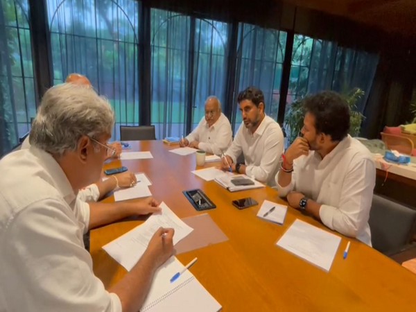 TDP general secretary Nara Lokesh chairing TDP Parliamentary Party meeting (Photo/ANI)