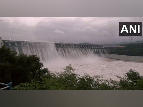 Visuals from Sardar Sarovar Narmada dam in Kevadia Colony. (Photo/ANI)