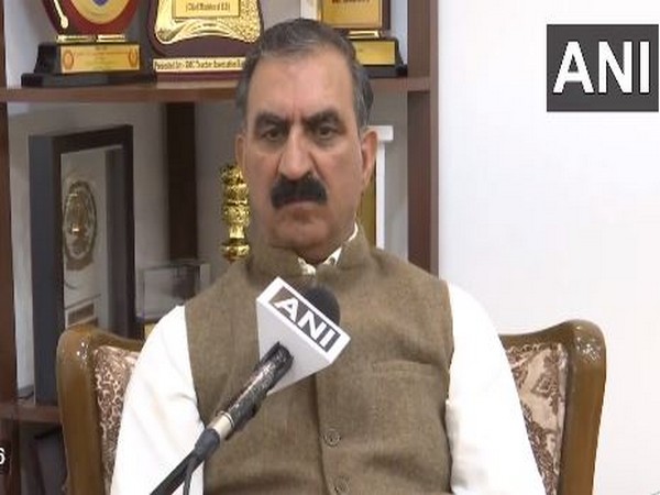 Chief Minister Sukhvinder Singh Sukhu (Image/ANI)
