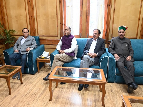 LoP Jairam Thakur in meeting (Photo/ANI)