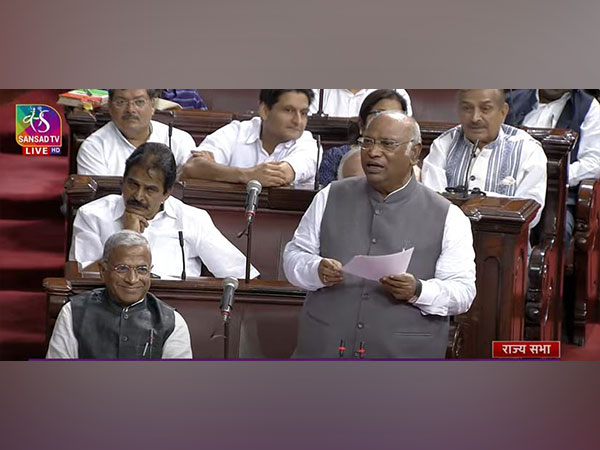Congress President Mallikarjun Kharge (Photo/Sansad TV)