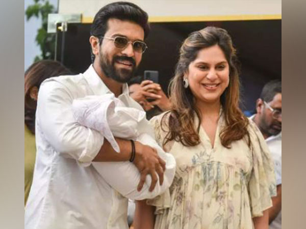 Ram Charan and Upasana with Klin Kaara (Image: Twitter)