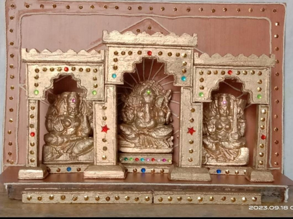 Eco-friendly idol of Lord Ganesha and deities crafted in solid clay by Bhubaneswar-artist (Image/ANI)