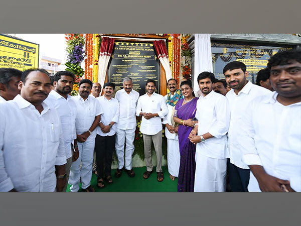 Andhra CM YS Jagan Mohan Reddy inaugurates projects worth Rs 1,300 crore in temple town Tirumala (Photo/ANI)