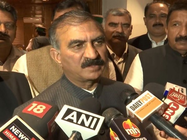 Chief Minister Sukhvinder Singh Sukhu (Photo/ANI)