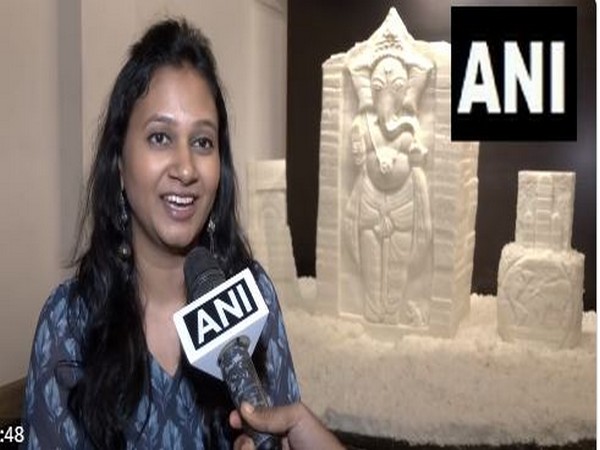 Woman artist makes eco-friendly lord Ganesha idol using soap (Photo/ANI)