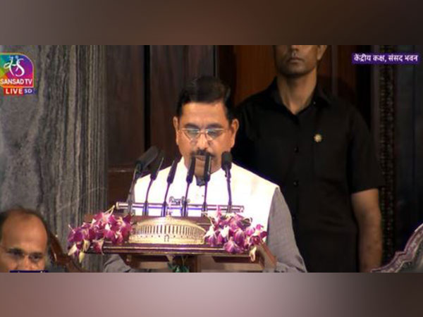 Parliamentary affairs minister Prahlad Joshi (Photo/ Sansad TV)