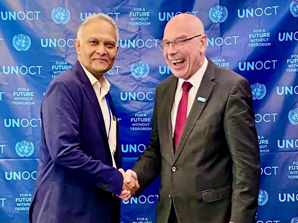 MEA Secretary (West) with UNOCT Under-Secretary-General (Source: Twitter/@SanjayVermalFS)